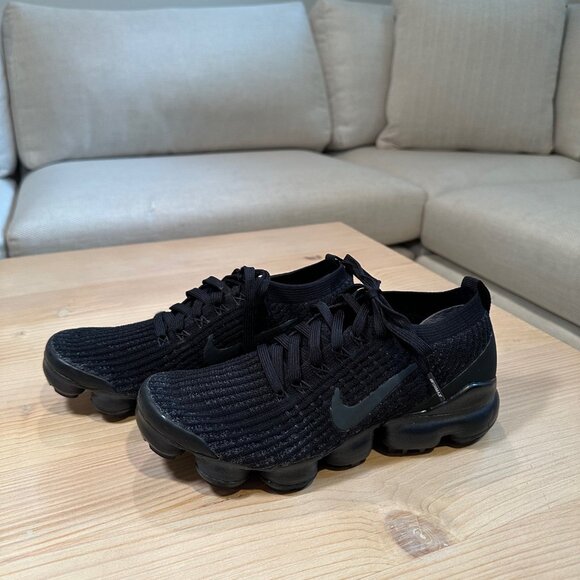 Nike Vapormax Flyknit 3 Triple - Black (Women display picture 3